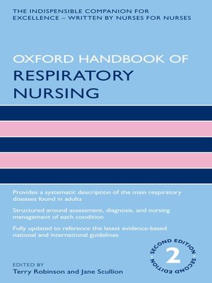 cover image of Oxford Handbook of Respiratory Nursing